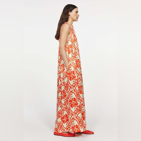 Rodebjer maxi dress unique beach runway Parisian fun eclectic medium nwt - Picture 3 of 9